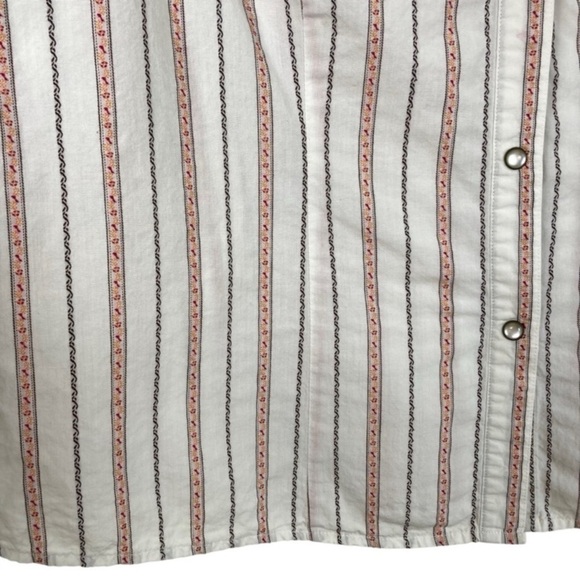 Mixit Vintage Y2K Pearl Snap Western Sequin Embroidered Button-Down Shirt 1X - Picture 4 of 16